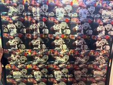 1997 Movi Motionvision Jeff Blake Bengals LENTICULAR Uncut Sheet Very Rare picture