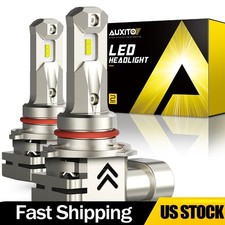 2/4X 9005 HB3 LED Headlight Bulbs High Beam 6000K White 1:1 Size Plug & Play picture