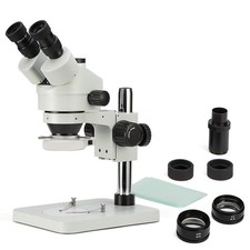 SWIFT Trinocular Stereo Zoom Microscope with 56-Bulb LED Ring Light,3.5X-90X ... picture