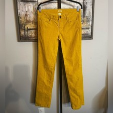 EUC J Crew Size 28 Regular Womens Matchstick Gold Mustard Straight Pants picture