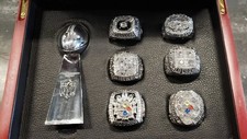 Pittsburgh Steelers NFL Championship Memorabilia Set W Box picture