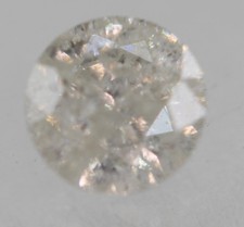 0.52 Carat H Color Round Brilliant Natural EARTH MINED Loose Diamond 5mm W VIDEO picture