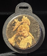 Vintage 1900’s Beautiful Lady Celluloid Watch FOB Actress Victorian picture