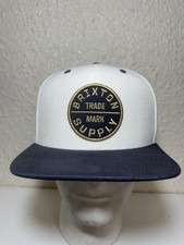Brixton Supply Hat Cap Snap Back Mens One Size Twill Circle Patch Logo NWOT picture