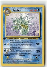 Seadra Uncommon Fossil 42/62 1st Edition NM picture