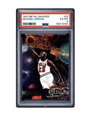 1997-98 Metal Universe - Michael Jordan #23 PSA 6 EX-MT Bulls picture