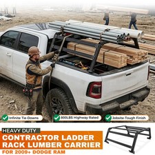 TRUMGETA Overland Pickup Truck Bed Ladder Rack Cargo Carrier for 2009+ Dodge RAM picture