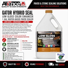 Gator Hybrid Seal Low Gloss Color Enhancer 1 Gal | Water Based Paver Sealer picture
