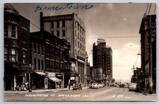 Waukegan~Lutheran Center~3 Photos 10¢~Morton Furs~Nealth Spot Shoes 1940s RPPC picture