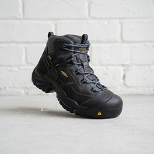 Keen Men's Braddock Mid Waterproof Soft Toe Work Boot Raven Estate Blue picture