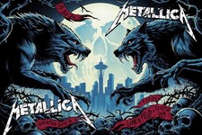 RARE Metallica Seattle Washington 2024 Combined Poster 16x24 picture