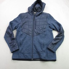 Outdoor Research Jacket Mens Medium Long Sleeve Full Zip Blue Hooded Casual picture
