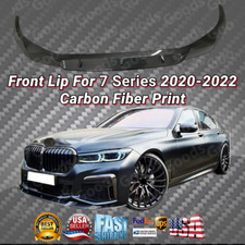For 2020-2022 BMW G12 740i 750Li Carbon Fiber Print Front Lip Lower Spoiler Kit picture