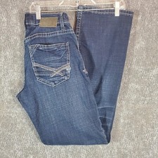 BKE Jake Bootleg Men's 30R Blue Dark Wash Stretch Western Cowboy Jeans picture