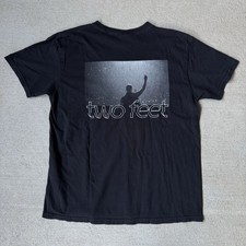 RARE Two Feet Black Cotton Shirt Full size S-5XL Unisex HL876 picture