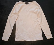 RRL Vtg Mens Cream Knit pullover long sleeve shirt please read discription picture