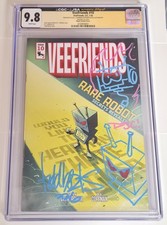 CGC 9.8 Veefriends Comic #10 Rare Robot DUAL REMARQUE - DJ Coffman & Todd Beats picture