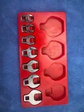 3/8drive snap on sae 3/8 to 3/4 crows foot set with tray very good condition picture