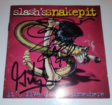 SLASH'S SNAKEPIT CD Autographed - Signed by Slash, Gilby Clarke and Eric Drover picture
