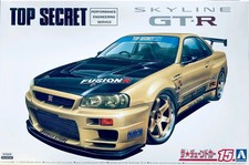 Aoshima 1/24 Nissan TOP SECRET BNR34 Skyline GT-R 02 Plastic Model Kit picture