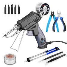Soldering Iron Kit, Auto Feed Soldering Gun with LCD Display and ±1°C picture