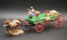 Vintage Britains Wild West Buckboard Wagon 7617 Toy Set, Rare picture