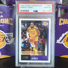 Panini 2019 Chronicles LeBron James Lakers #607 PSA 10 Graded Basketball Card picture