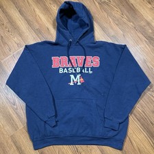 Mississippi Braves Minor League Baseball Sweatshirt Hoodie Men’s XL Navy Blue picture