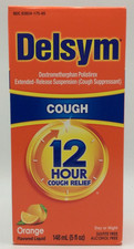 Delsym 12 Hour Cough Medicine for Adults, Liquid Orange Flavor 5oz, AUG/2028 picture