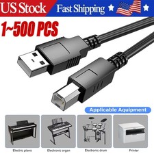 NEW USB 2.0 A TO B High Speed Printer Scanner Premium Cable Cord 1.5m Lot picture