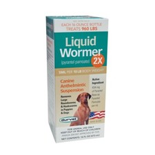 Durvet Liquid Wormer 2x Pyrantel Pamoate Hookworms Round Worms Dogs Susp 16oz picture