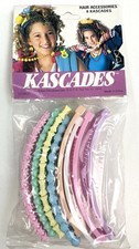 Vintage 80s KASCADES Banana Hair Clip Retro 8 Pack NEW picture