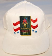 NWT Vtg 90's 1996 ATLANTA OLYMPICS 100 Torch DREW PEARSON Hat  Strapback Cap picture