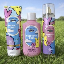 Bath & Body Works Peepin' It Real Cream, body Wash, Mist Valued $51.00 picture