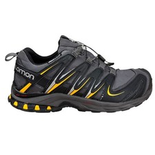Salomon XA Pro 3D CS WP Trail Running Shoes Mens 10.5 Grey Yellow Gorpcore Hike picture