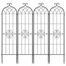 Uimoso Metal Garden Trellis 60x15 inch 4 Pack for Climbing Plants and Vegetables picture