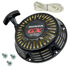 Black Recoil Pull Starter For Honda GX240 GX270 Engine Generator Rope & bolts picture