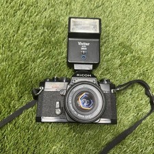 Vintage Ricoh KR-5 SLR 35mm Film Camera Body & Zoom Lens Kit Untested As-Is picture