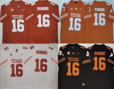 New Arch Manning #16 Texas Longhorns Jersey Premium Embroidered All Colors S-3XL picture