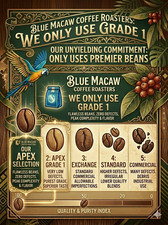 Papua New Guinea Peaberry Arabica Coffee Beans Medium Roast Fresh 2lb picture