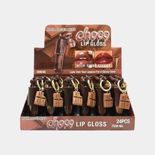 Mar Angel Kiss Choco Lip Gloss Keychain 6pack Display High Shine New picture