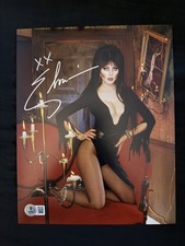 Elvira signed 8x10 photo W/ Beckett Witness COA picture