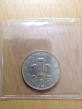 Extremely Rare Silver 1971 UK 2p New Pence Error Coin, First Year of Issue picture