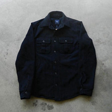Gap Men's Navy Button-Front Jacket w/ Pockets, Regular Fit, Size M picture