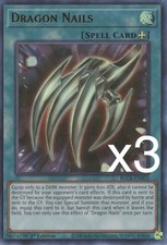 3X Yugioh Dragon Nails BLCR-EN003 Ultra Rare 1st Edition NM picture