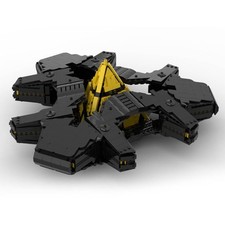 Modubrix Mocs Building Blocks Goa’uld Ha’tak Sci-fi Battleship Bricks Toys Kits picture