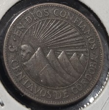 1943 Nicaragua 10 Centavos picture