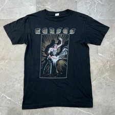 80s Vintage Kansas Power Tour Graphic Tee Mens Large Classic Rock Art Shirt picture