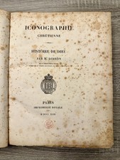 1843 Didron Iconographie Chretienne Histoire de Dieu Antique French Illustrated picture