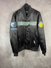 Pro Standard Memphis Grizzlies Satin Varsity Jacket XL Black picture